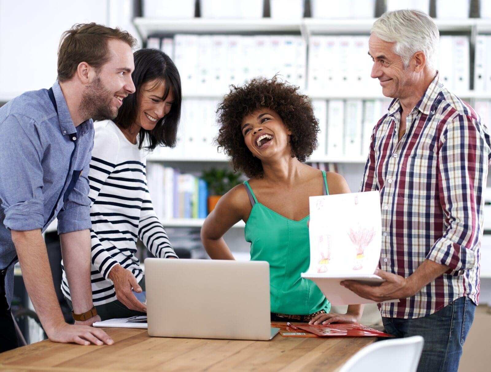 Small Business Employees Happy about Working Smarter